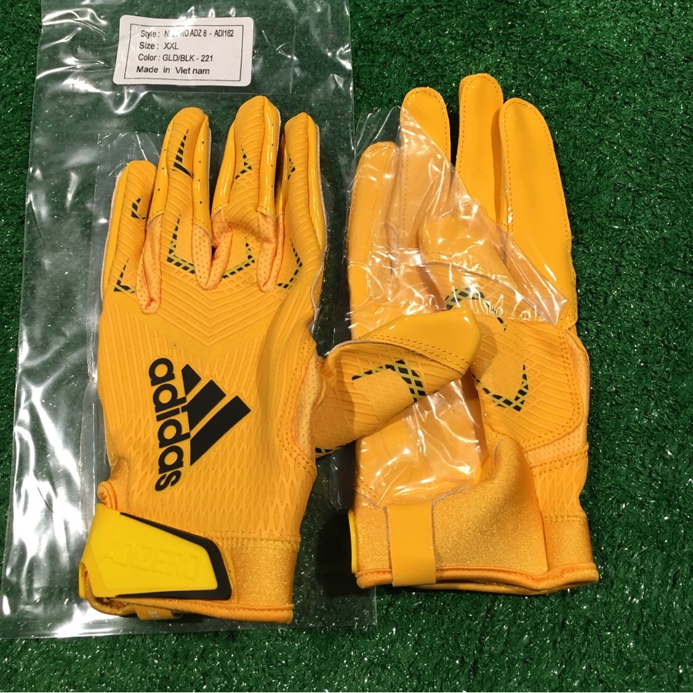 NEW NFL ADIDAS ADIZERO 8 WR FOOTBALL GLOVES XXL